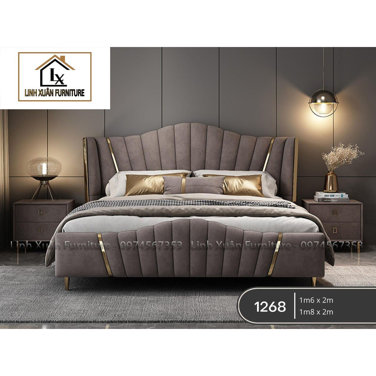 Giường NS412 ( 1.8m x 2m )