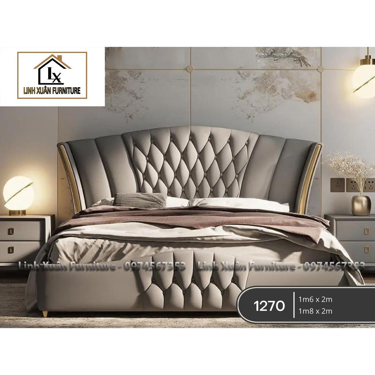 Giường NS503 ( 1.6m x 2m )