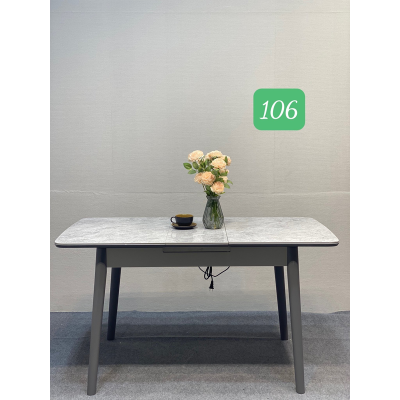 Bàn ăn ceramic bóng có bếp từ 166 1m1