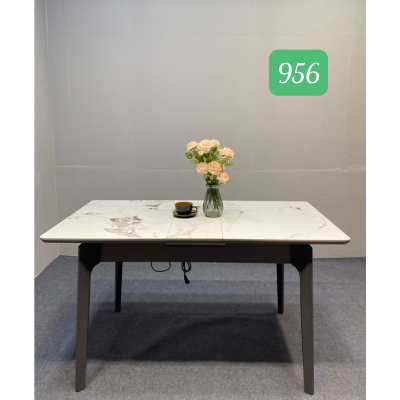 Bàn ăn ceramic bóng có bếp từ 956 1m1