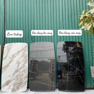 Mặt bàn đá Ceramic bóng Lux 1m8